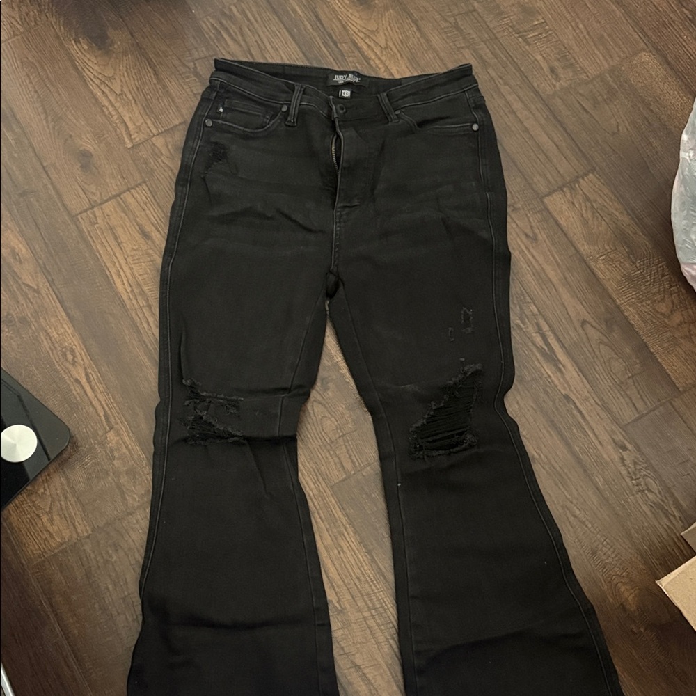 Judy Blue Black Flare Jeans